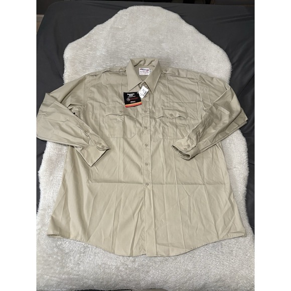 New Elbeco Paragon Plus Premium Poplin Work Uniform Long Sleeve Size 18 36/37‎ - Picture 1 of 8